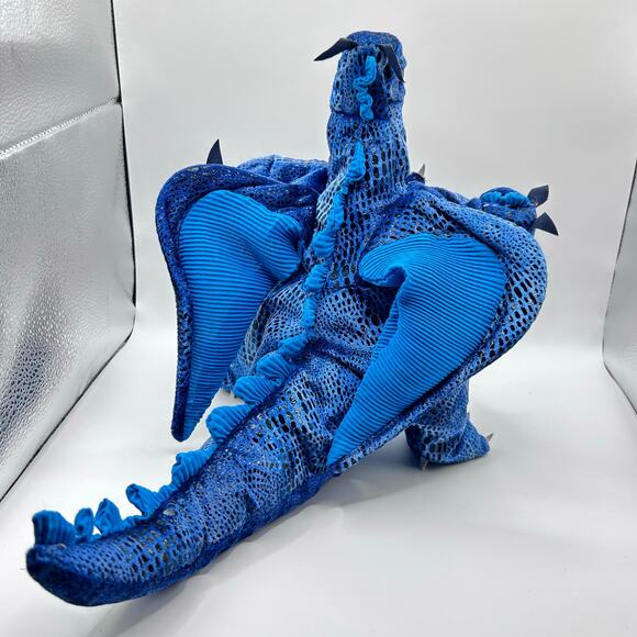 Folkmanis 3 Headed Dragon Hand Puppet 5 Finger Blue 15” Interactive Toy - Picture 7 of 11